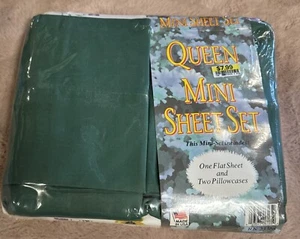 NOS Vintage Queen Mini Sheet Set Vintage Sheets Floral Pattern - Picture 1 of 4