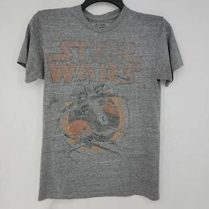 Star Wars X-wing Fighter T-Shirt weich grau Retro Grafik Herren Small - Bild 1 von 6