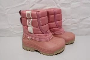 toddler OSH KOSH B-GOSH pink splash COLD WEATHER BOOTS girls SZ. 4M - Picture 1 of 8
