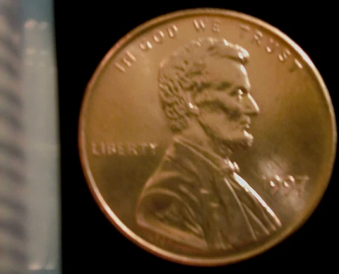 1997-P Philadelphia Mint Lincoln Memorial Penny BU Cover