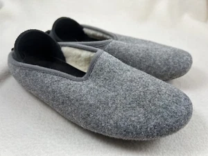 Mahabis Gr. 39 / W8 oder M6,5 klassische Larvik hellgrau Woll Slipper - Bild 1 von 10