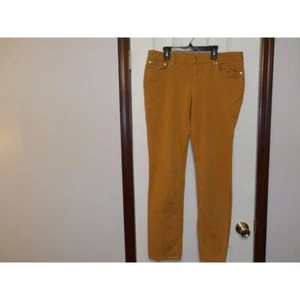 Tory Burch Senfgelb Straight Leg Hose Stretch Denim Baumwolle Hose - Bild 1 von 5