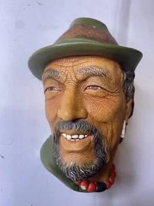 Merle Haggard look a like poreclain Face sculpture book holder Ossons - Picture 1 of 6