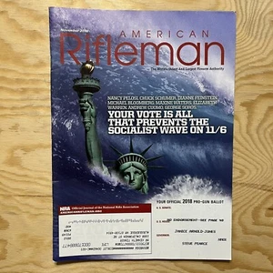 American Rifleman Magazine November 2018 Vote Pro Gun Ballet NRA National Rifle - Picture 1 of 3
