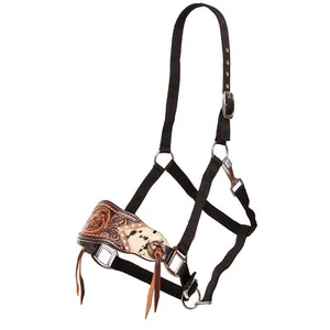 Showman Western Luxe Series Iris Black Nylon Bronc Halter - Picture 1 of 2
