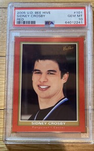 + 2005 Upper Deck Bee Hive RED Sidney Crosby #101 PSA 10 RC Rookie