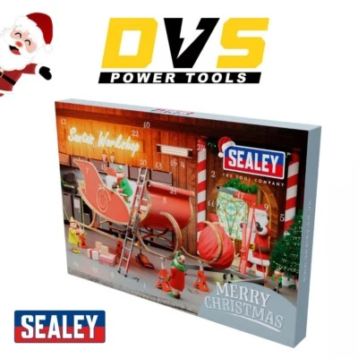 Sealey AVC004 Premier 40pc Advent Calendar Tool Kit 2024 Hi-Viz Green - Image 1 of 4