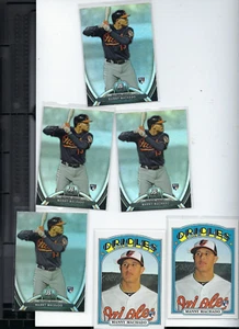 MANNY MACHADO 2013 5 TOPPS HERITAGE ROOKIE #27  1-201 PLATINUM RC  4 CARDS 42 - Picture 1 of 2