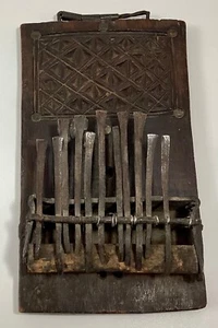 Antique 18th C. Hand-Carved African Thumb Piano - Picture 1 of 12