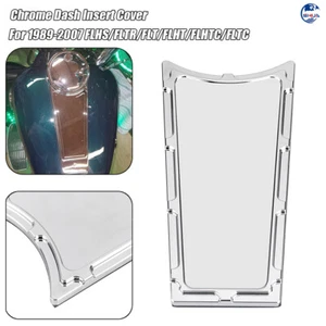 Cubierta de inserción de tablero de combustible cortada cromada para Harley Electra Glide Road King 1989-2007 - Imagen 1 de 10