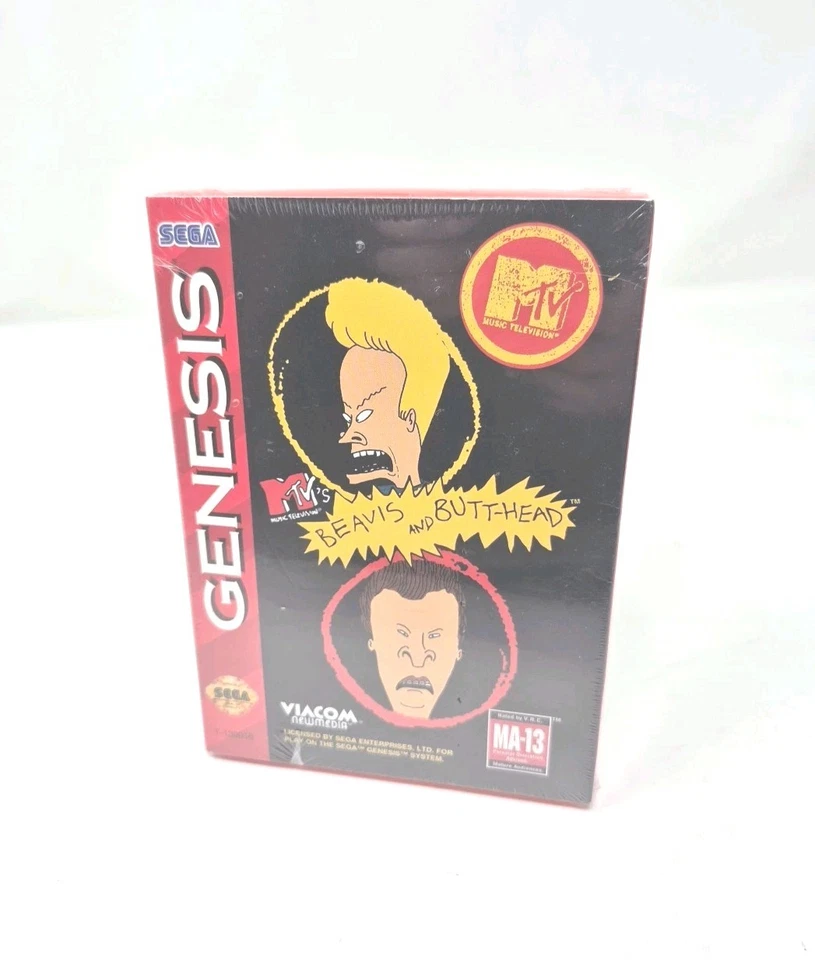 MTV's Beavis and Butt-Head - Sega Genesis - 1994 - New Sealed  - Image 1 of 4