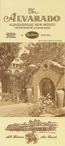 1965 The Alvarado Hotel Brochure Albuquerque New Mexico 3 Panel - Picture 1 of 2