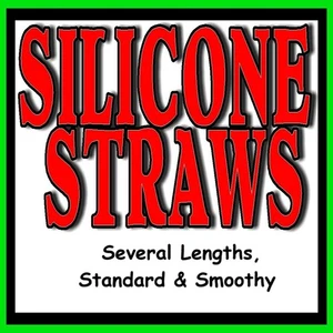 Silicone Straws, Reg. & Smoothy, 5 1/2" - 14 1/2" - Picture 1 of 79