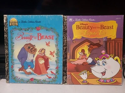 2 Disney Little Golden Books Beauty And The Beast & Teapot's Tale  - Image 1 of 4