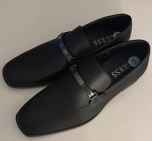Guess Loafers Mens 8.5 Black Dress Shoes - Picture 1 of 4