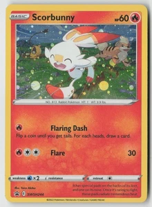 Scorbunny - (Cosmos Holo) SWSH244 - SWSH: Sword & Shield Promo Cards Holo - PTCG - Picture 1 of 2