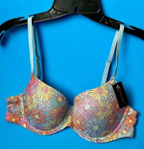 NO BOUNDARIES LACE PUSH UP BRA SIZE 34C - Picture 1 of 4