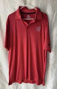 Polo NC State Wolfpack rojo manga corta logotipo bordado para hombre XXL coloso - Imagen 1 de 5