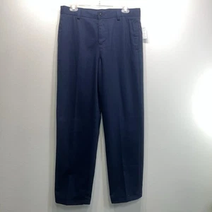 NEW Lands End Pants Boys Size 18 Navy Adjustable School Uniform 28.5" Inseam - Picture 1 of 13
