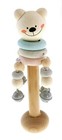 Holzspielzeug Schellenstab Bär BxHxT 6x18x6cm NEU Stab Musik Instrument