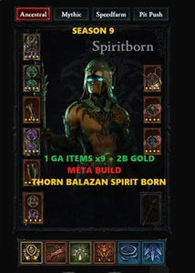 DIABLO 4🔥TEMPORADA 9🔥THORN BALAZAN SP✨1 GA x8 ÚNICO+ARTÍCULO PARA PONER✨2B Dorado - Imagen 1 de 1