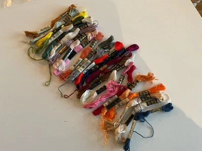 Embroidery/ Cross Stitch Thread Bundle 26 Assorted various DMC - Image 1 of 2