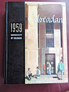 1959 University of Colorado Yearbook, Coloradan Large Book Appears Unused - Picture 1 of 5