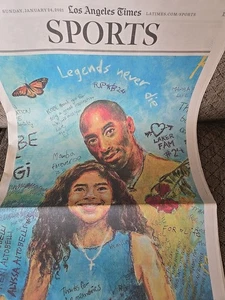 Kobe Bryant LA Times 2 Newspaper Sections - Picture 1 of 8