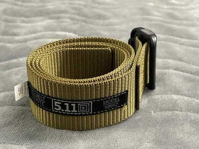 5.11 Tactical Double Duty TDU Belt Coyote and Black SMALL 28-30 #59552 - Image 1 of 4