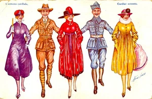 c.1910 Artist XAVIER SAGER L’Entente Cordiale (The Cordial Gathering); Unposted - Picture 1 of 2