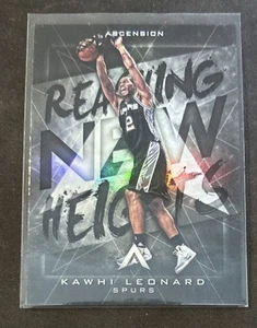 2017-18 Panini Ascension Reaching New Heights Insert #4 Kawhi Leonard Spurs - Picture 1 of 2