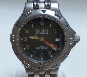 Orologio Adidas Adventure Analogico Quarzo Donna con Quadrante Nero Usato Dal Giappone F/S - Foto 1 di 8