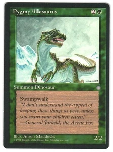 MTG Pygmy Allosaurus Ice Age ICE Rare Only Printing Anson Maddocks Art Unplayed - Picture 1 of 2
