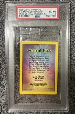 2000 WOTC Pokemon Ancient Mew - The Movie 2000 Promo - Sealed Pack - PSA 8 - Image 1 of 2