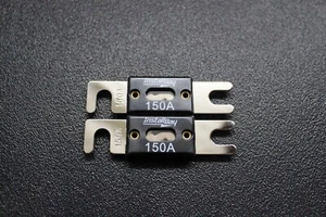 PACK DE 2 FUSIBLES ANL 150 AMPERIOS NIQUELADOS OBLEA EN LÍNEA COCHE AUDIO ESTÉREO ANL150 - Imagen 1 de 8