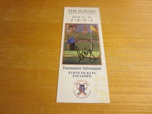 Craig Perks Golfer Signed Ticket Envelope 2003 The Players Championship PGA Golf - Picture 1 of 3