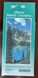 1997/1998 AAA Road Map of Alberta British Columbia - Picture 1 of 1