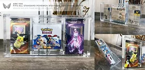ARK-10X Pokemon All Booster Box & Theme Deck Acrylic Storage Clear Display Case - Picture 1 of 9