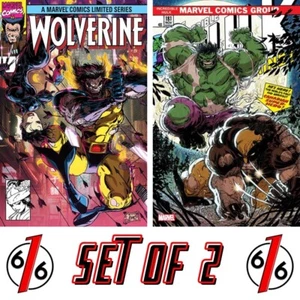 🔥✖️ WOLVERINE 1 & HULK 181 FACSIMILE KAARE ANDREWS Variant Set - Picture 1 of 5