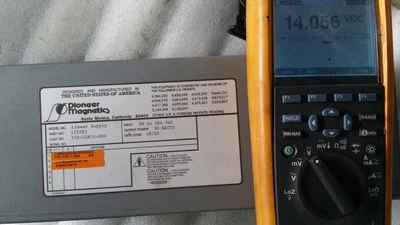 PIONEER MAGNETICS LINEAR SUPPLY 125283 kLA P/N 370-22871-000 TESTED WORKING FREE - Image 1 of 4
