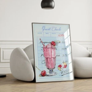 Retro Gästescheck Vintage Druck Poster Wandkunst Galerie Wand Wohnkultur 2394 - Bild 1 von 3