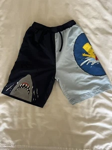 Pantaloncini da nuoto ragazzi I Simpson - Bart Simpson Shark Water - 9/10 anni - Foto 1 di 6