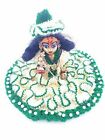 Indian Traditional Laddu Gopal Woolen Dress With Cap Green & Cream Colour Size 1