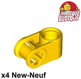 LEGO Technic 4x Axle Axle Yellow/Yellow 6536 Perpendicular Connector NEW