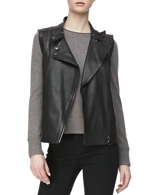 J Brand "Madisyn" 100% genuine leather vest in black size S/UK8 - Image 1 of 4