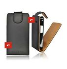 Cover Case Flip Flap Leather Look Black HTC Salsa G15 Black Shell