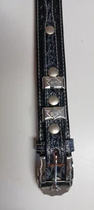 Western Belt, Black, Dress style, Mens - Picture 1 of 11