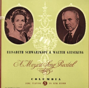 EMI 33CX-1321 B/G EX SCHWARZKOPF Soprano MOZART Song Recital GIESEKING Piano - Imagen 1 de 3