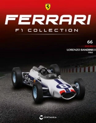 NEW IXO 1:43 F1 FERRARI 512 F1 - Lorenzo Bandini 1964 - Mexican GP +Magazine - Immagine 1 di 3