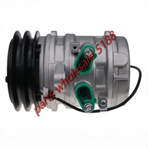 SP10 2PK Air AC Compressor 46469764 717638 For Kioti Kubota Zetor Komatsu CK30-1 - Picture 1 of 6